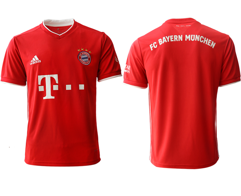 Men 2020-2021 club Bayern Munich home aaa version blank red Soccer Jerseys